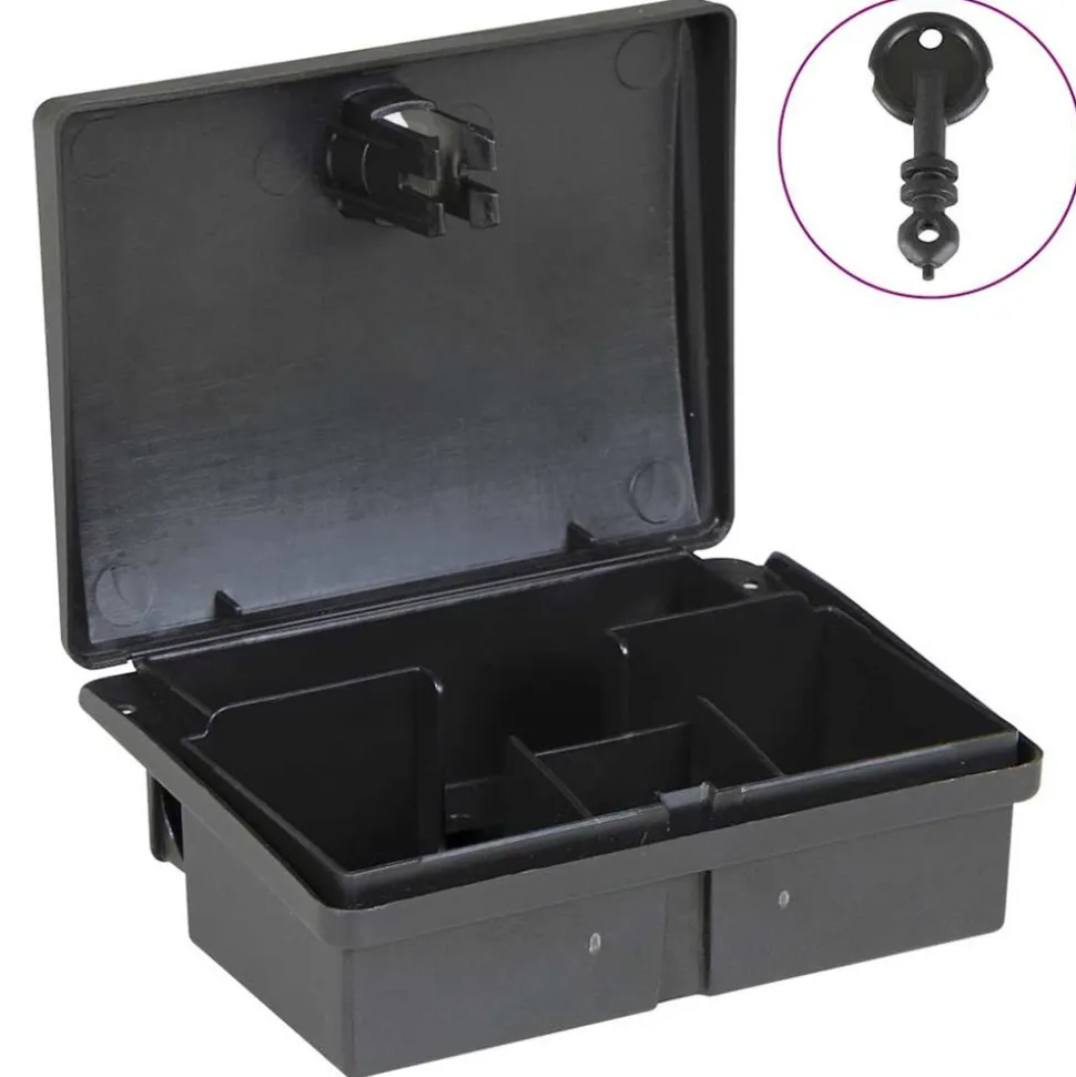 VIDAXL - Pièges à souris 10 pcs noir 13x10x4 cm