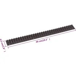 VIDAXL - Épis de contrôle d'oiseau 49 x 4,5 x 1,7 cm jeu de 20