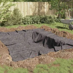 VIDAXL - Polaire pour piscine gris 1 x 25 m polyester et coton