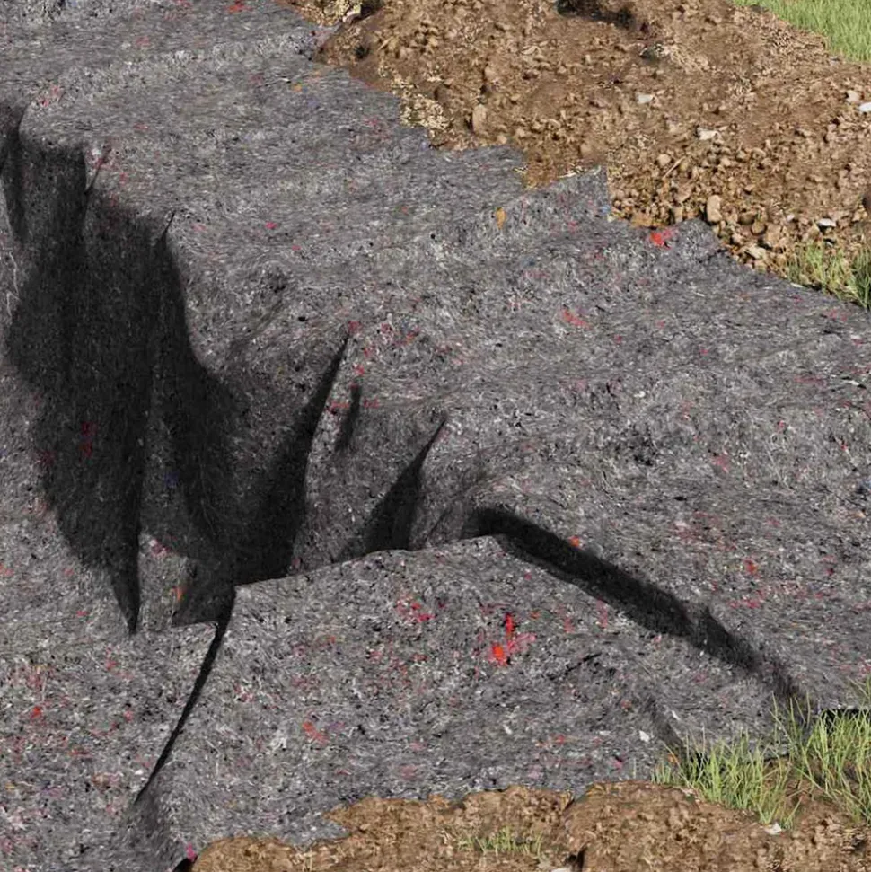 VIDAXL - Polaire pour piscine gris 1 x 25 m polyester et coton