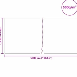 VIDAXL - Polaire pour piscine gris 1 x 50 m polyester et coton