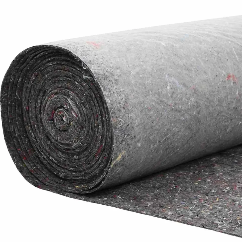 VIDAXL - Polaire pour piscine gris 1 x 10 m polyester et coton