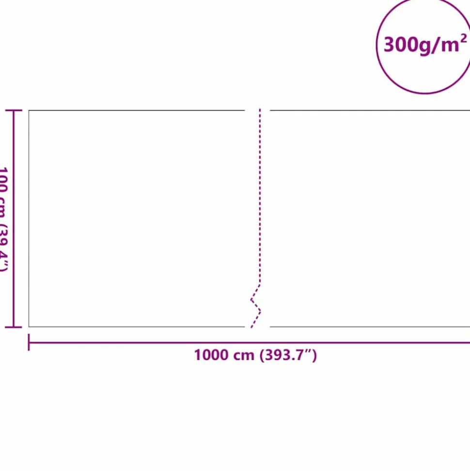 VIDAXL - Polaire pour piscine gris 1 x 10 m polyester et coton