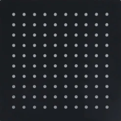 VIDAXL - Pomme de douche pluie acier inoxydable 20x20 cm carrée noir