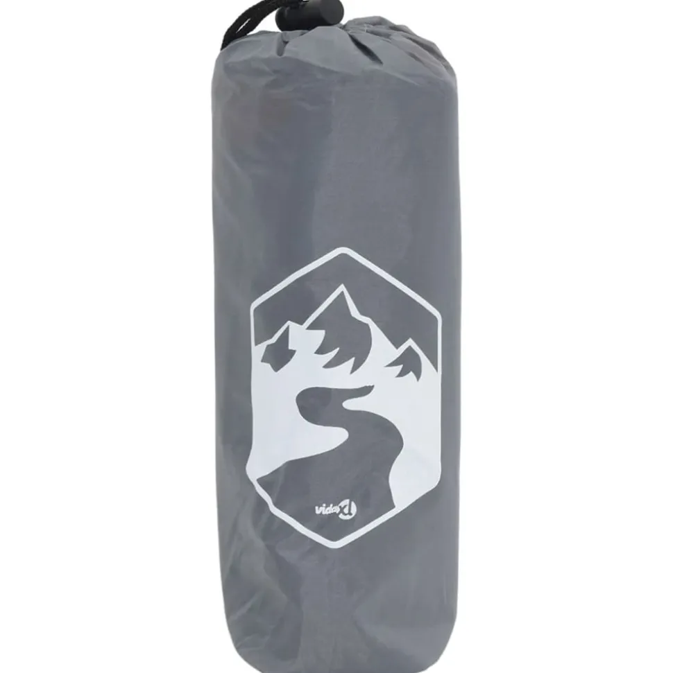 VIDAXL - Poncho de pluie avec capuche design 2 en 1 gris et orange