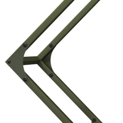 VIDAXL - Portant de bois chauffage vert olive 80x25x80 cm