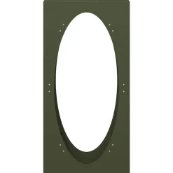 VIDAXL - Portant de bois chauffage vert olive 50x23x100 cm