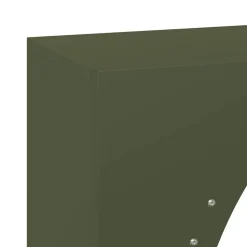 VIDAXL - Portant de bois chauffage vert olive 50x23x100 cm