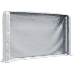 VIDAXL - Portant de bois de chauffage et housse de pluie acier galvanisé