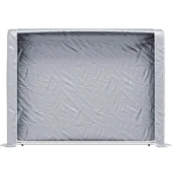 VIDAXL - Portant de bois de chauffage et housse de pluie acier galvanisé