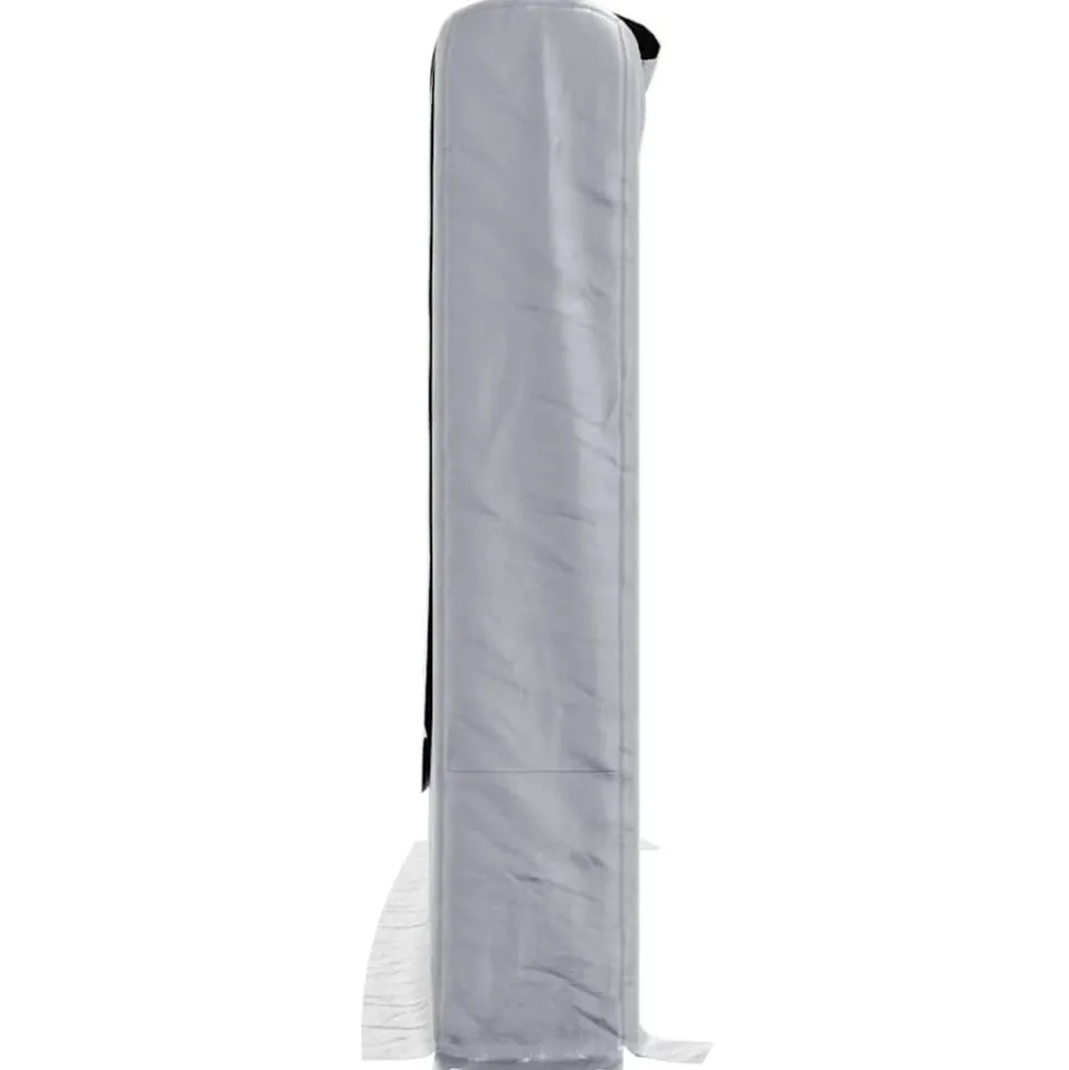 VIDAXL - Portant de bois de chauffage et housse de pluie acier galvanisé