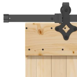 VIDAXL - Porte coulissante et kit de quincaillerie 70x210 cm pin massif