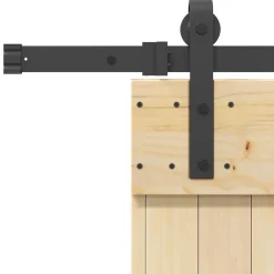 VIDAXL - Porte coulissante et kit de quincaillerie 90x210 cm pin massif