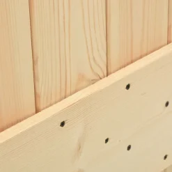 VIDAXL - Porte coulissante et kit de quincaillerie 90x210 cm pin massif