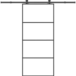 VIDAXL - Porte coulissante avec kit de quincaillerie 90x205 cm verre esg