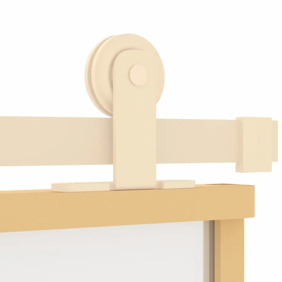 VIDAXL - Porte coulissante doré 76x205 cm verre esg dépoli et aluminium