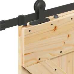 VIDAXL - Porte coulissante et kit de quincaillerie 80x210 cm pin massif
