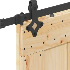 VIDAXL - Porte coulissante et kit de quincaillerie 100x210 cm pin massif