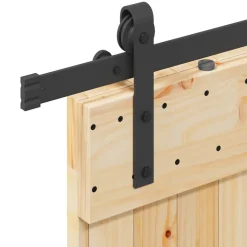 VIDAXL - Porte coulissante et kit de quincaillerie 90x210 cm pin massif