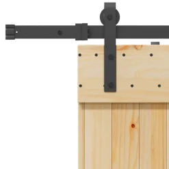 VIDAXL - Porte coulissante et kit de quincaillerie 90x210 cm pin massif
