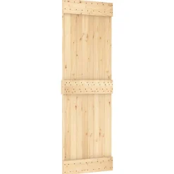 VIDAXL - Porte coulissante et kit de quincaillerie 70x210 cm pin massif