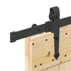 VIDAXL - Porte coulissante et kit de quincaillerie 70x210 cm pin massif