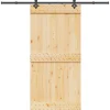 VIDAXL - Porte coulissante et kit de quincaillerie 100x210 cm pin massif