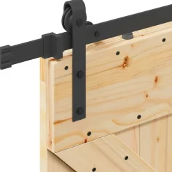 VIDAXL - Porte coulissante et kit de quincaillerie 100x210 cm pin massif