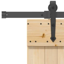 VIDAXL - Porte coulissante et kit de quincaillerie 80x210 cm pin massif