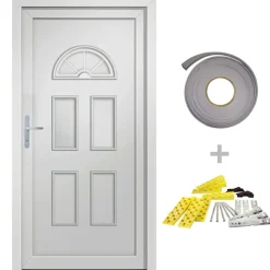 VIDAXL - Porte d'entrée blanc 110x210 cm pvc