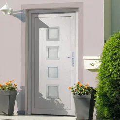 VIDAXL - Porte d'entrée blanc 108x208 cm pvc