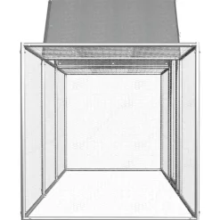 VIDAXL - Poulailler 3 x 1 x 1,5 m acier galvanisé