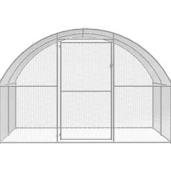 VIDAXL - Poulailler d extérieur 3x2x2 m acier galvanisé