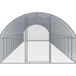 VIDAXL - Poulailler d extérieur 3x16x2 m acier galvanisé