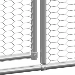 VIDAXL - Poulailler d extérieur 3x16x2 m acier galvanisé