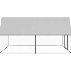 VIDAXL - Poulailler d extérieur 3x4x2 m acier galvanisé