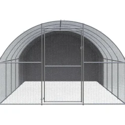 VIDAXL - Poulailler d extérieur 3x6x2 m acier galvanisé