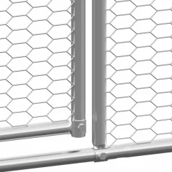 VIDAXL - Poulailler d extérieur 3x10x2 m acier galvanisé