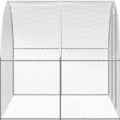 VIDAXL - Poulailler d extérieur 3x8x2 m acier galvanisé