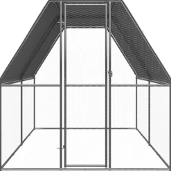 VIDAXL - Poulailler d extérieur 2x4x2 m acier galvanisé
