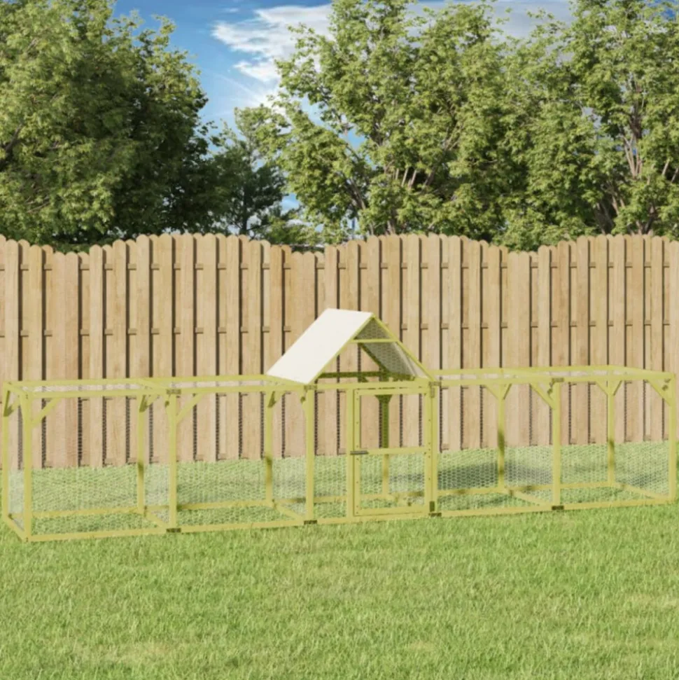 VIDAXL - Poulailler 500x100x150 cm bois de pin massif imprégné