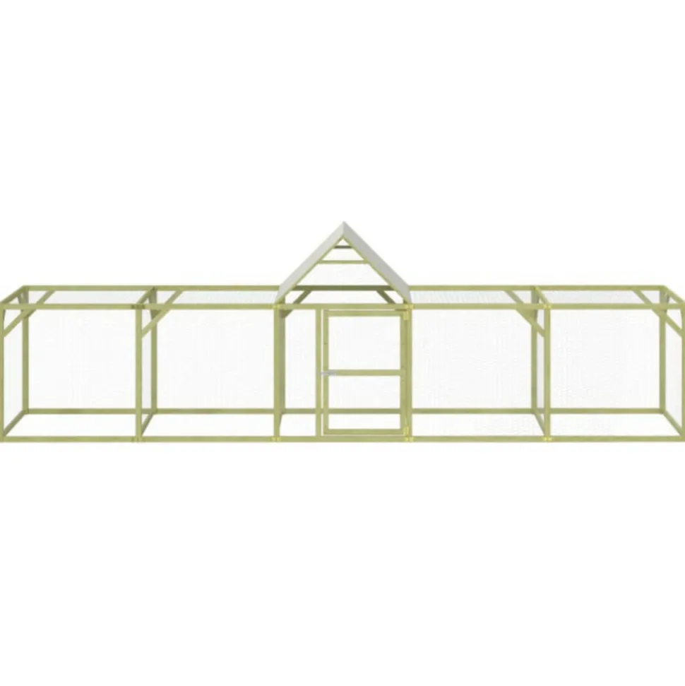 VIDAXL - Poulailler 500x100x150 cm bois de pin massif imprégné