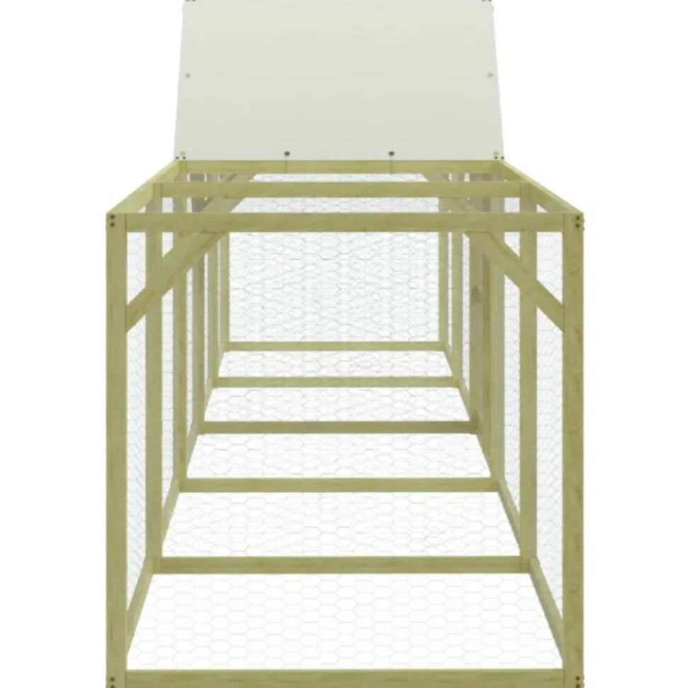 VIDAXL - Poulailler 500x100x150 cm bois de pin massif imprégné