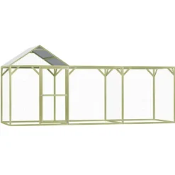 VIDAXL - Poulailler 4,5x1,5x2 m pinède imprégnée