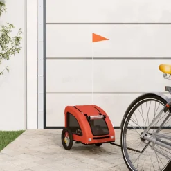 VIDAXL - Remorque de vélo pour animaux de compagnie orange