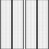 VIDAXL - Rideaux de porte anti-insectes 2 pcs et aimants noir 220x110 cm