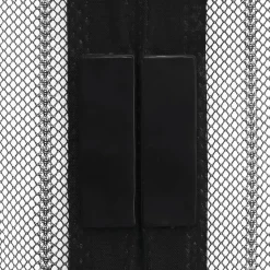 VIDAXL - Rideaux de porte anti-insectes 2 pcs et aimants noir 220x110 cm