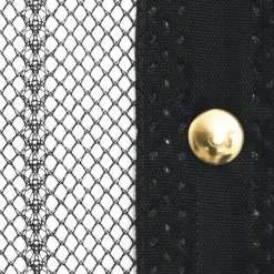 VIDAXL - Rideaux de porte anti-insectes 2 pcs et aimants noir 220x110 cm