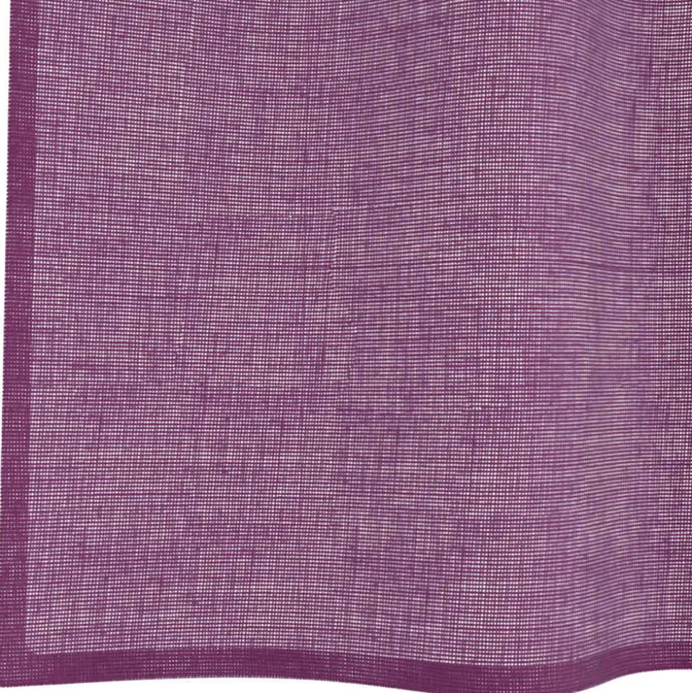 VIDAXL - Rideaux en voile avec œillets 2 pcs violet 140x245 cm
