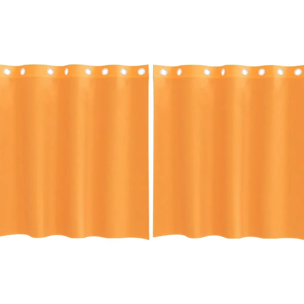 VIDAXL - Rideaux en voile avec œillets 2 pcs orange 140x140 cm